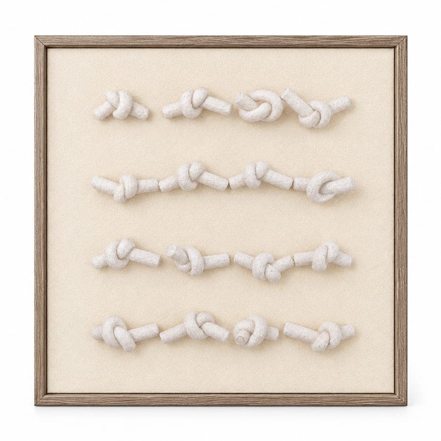 Knotted Texture 3D Art (Sm)