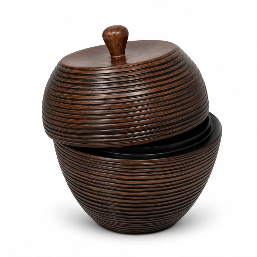 Beehive Jar W/Lid Lg
