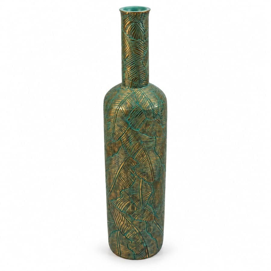 Tropical Leaf Bottle Vase Lg