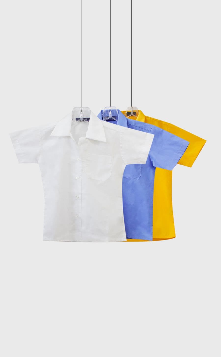 Girls Blouses Plain w/ Pocket