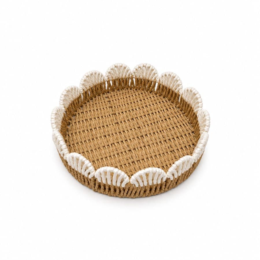 Scallop Two Tone Tray Sm