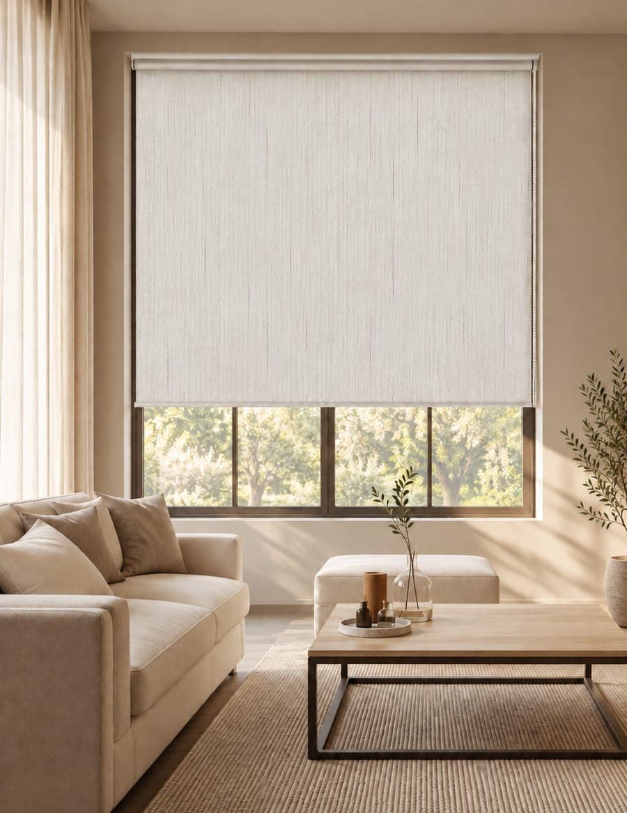 Linen Block Out Blind 36″ W