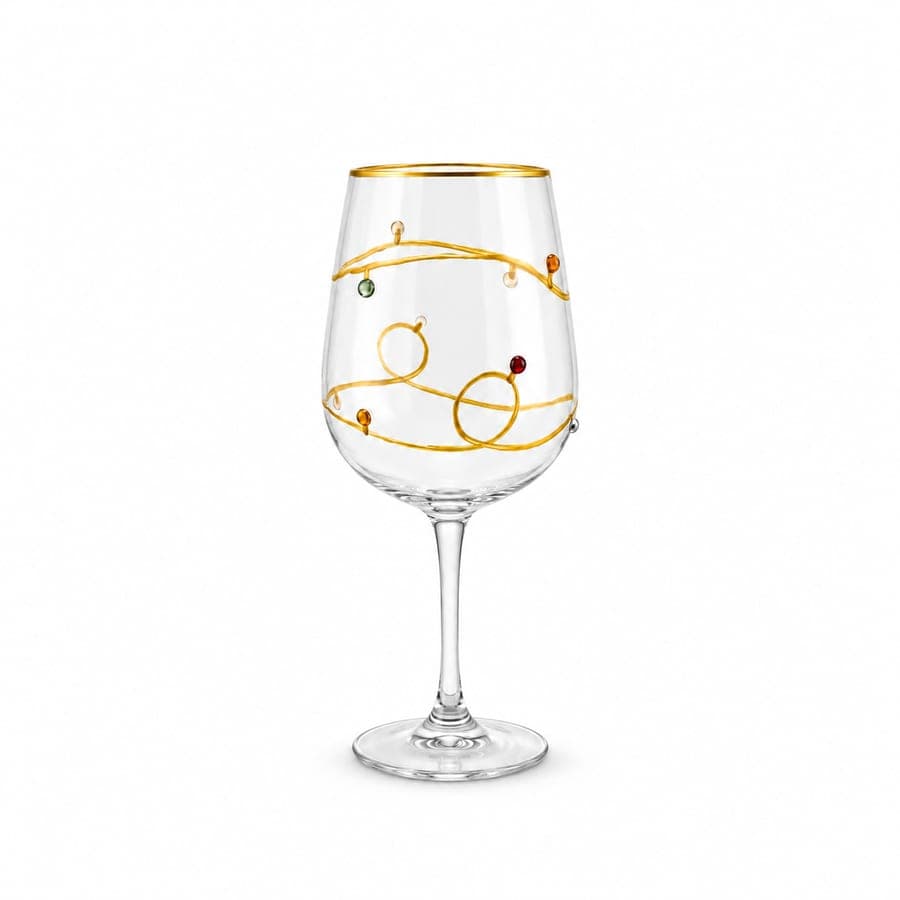 Twirly Light Wine Glass