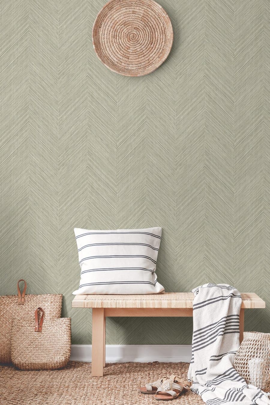 Luxe Weave Lunar Rock WallPaper