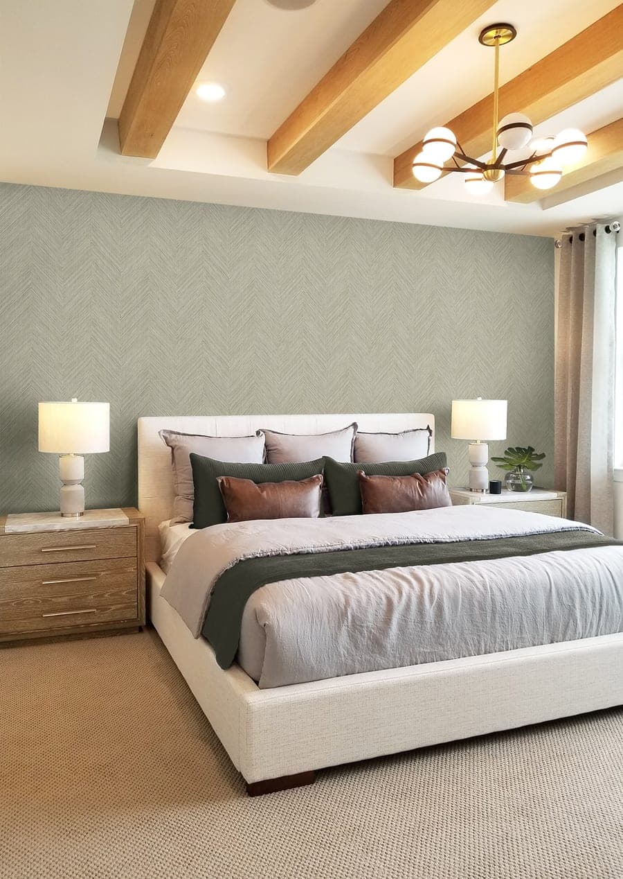Chevron Stripe Neutral Wallpaper