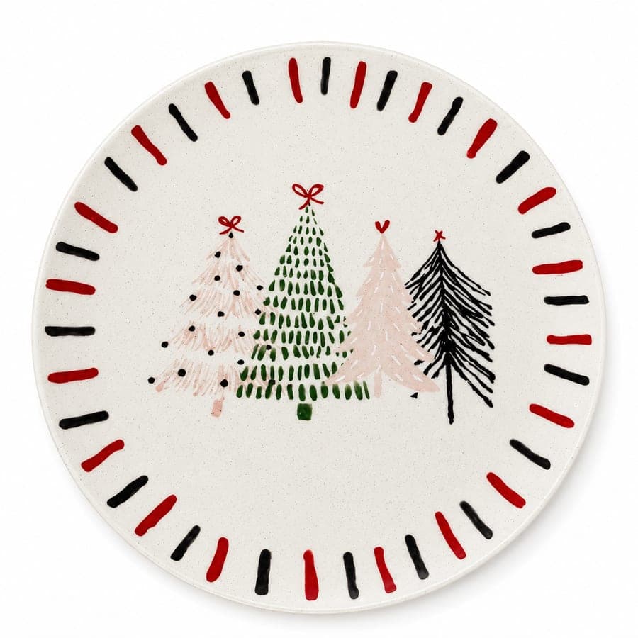Christmas Tree Round Platter