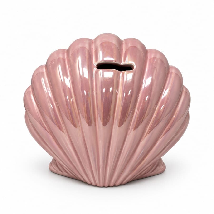 Iridescent Shell Piggy Bank