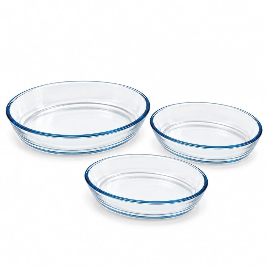 Oval Glass Dish Set