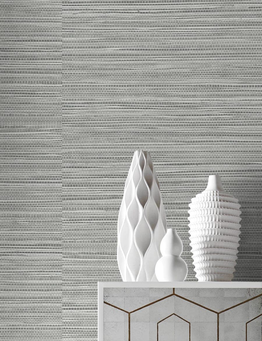 Luxe Sisal Harbor Mist Wallpaper