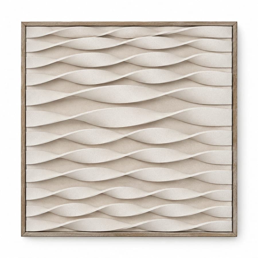 Wave Relief 3D Art (Md)