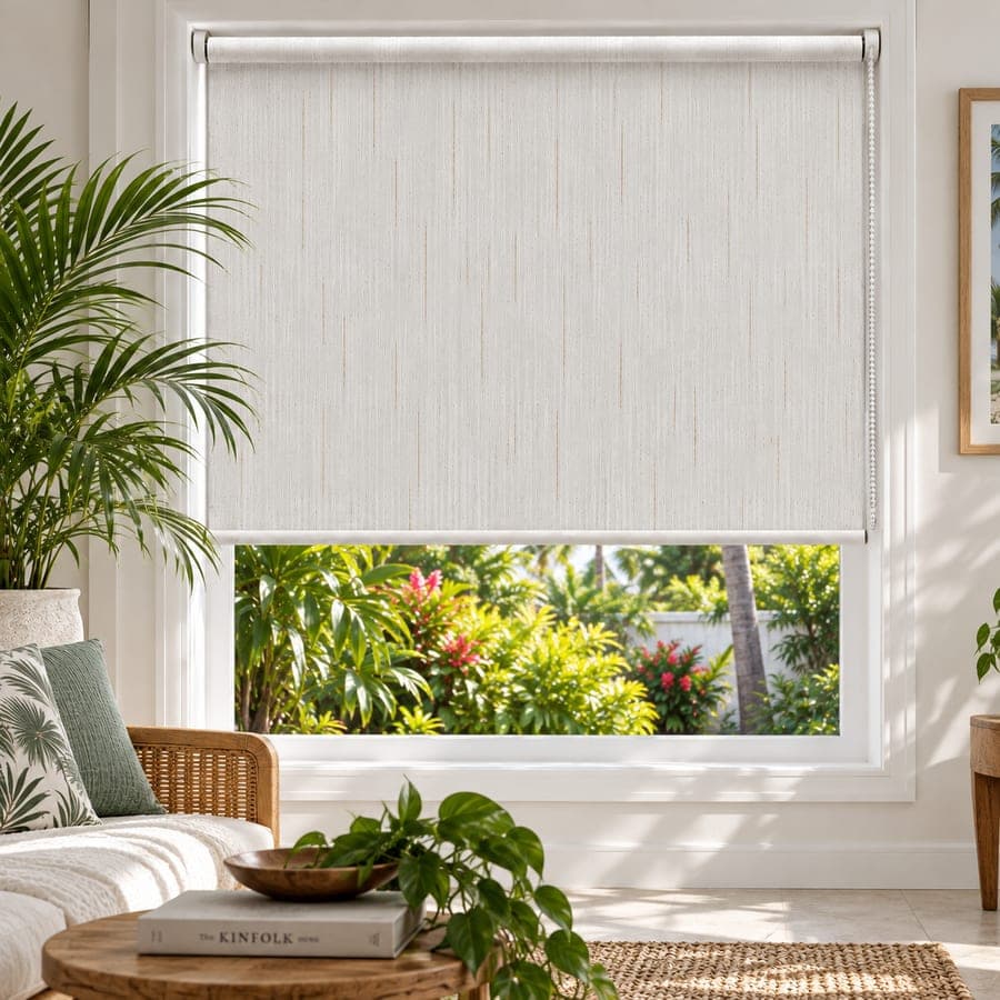 Linen Block Out Blind 2 X 6 Ft