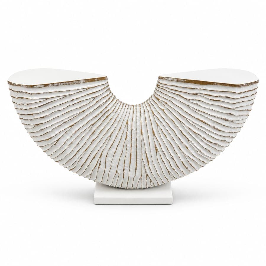 Ribbed Crescent Accent Med