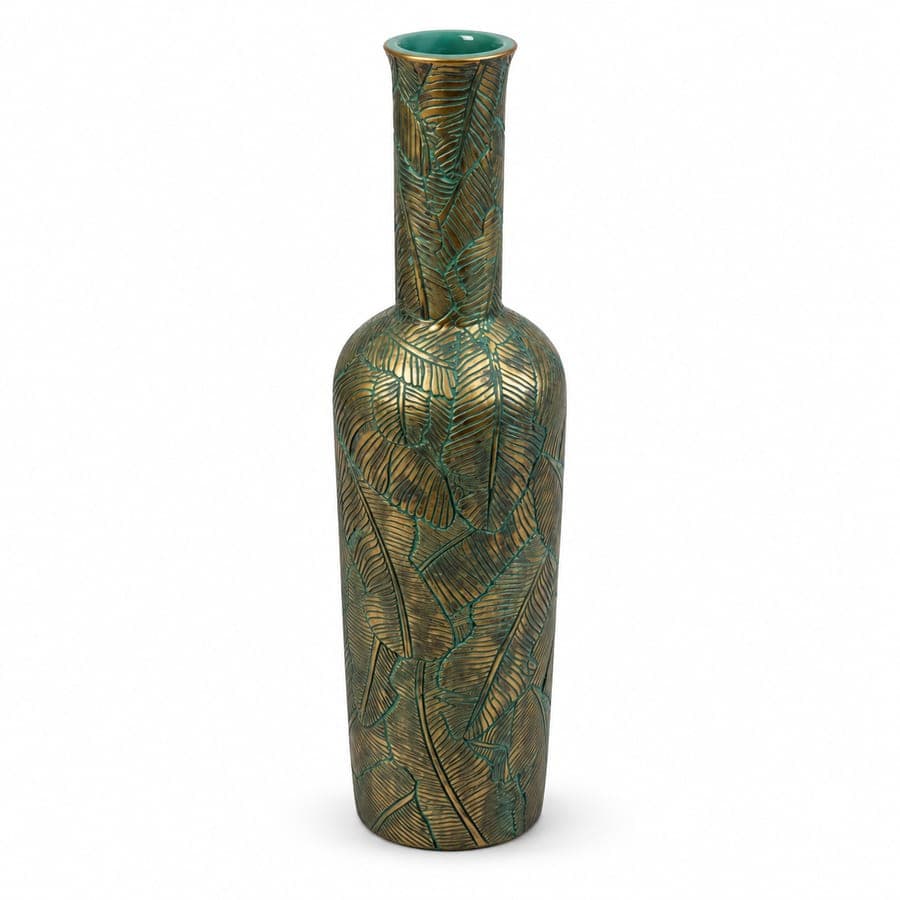 Tropical Leaf Botle Vase Med