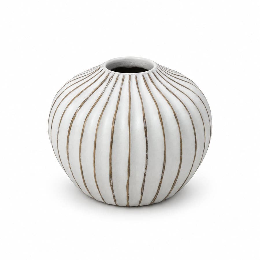 Fluted Round Vase