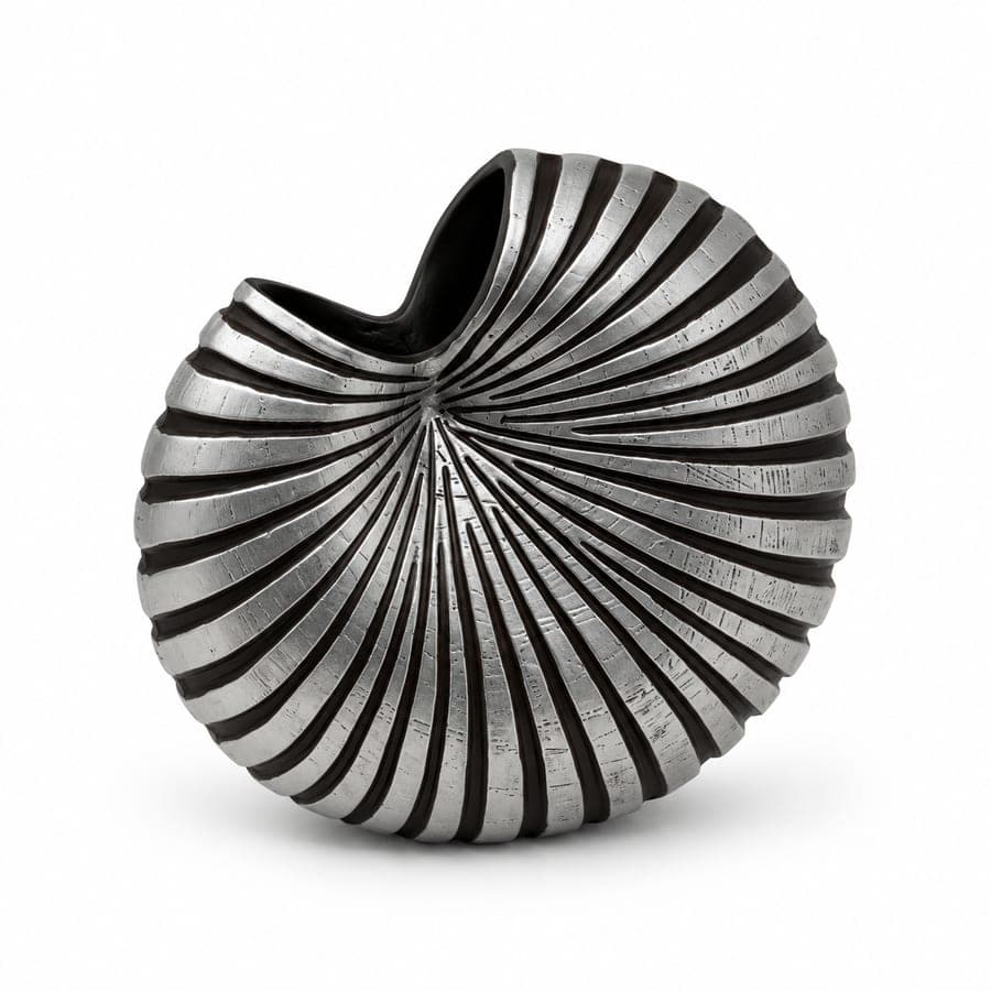 Silver Mahogany Vase Med