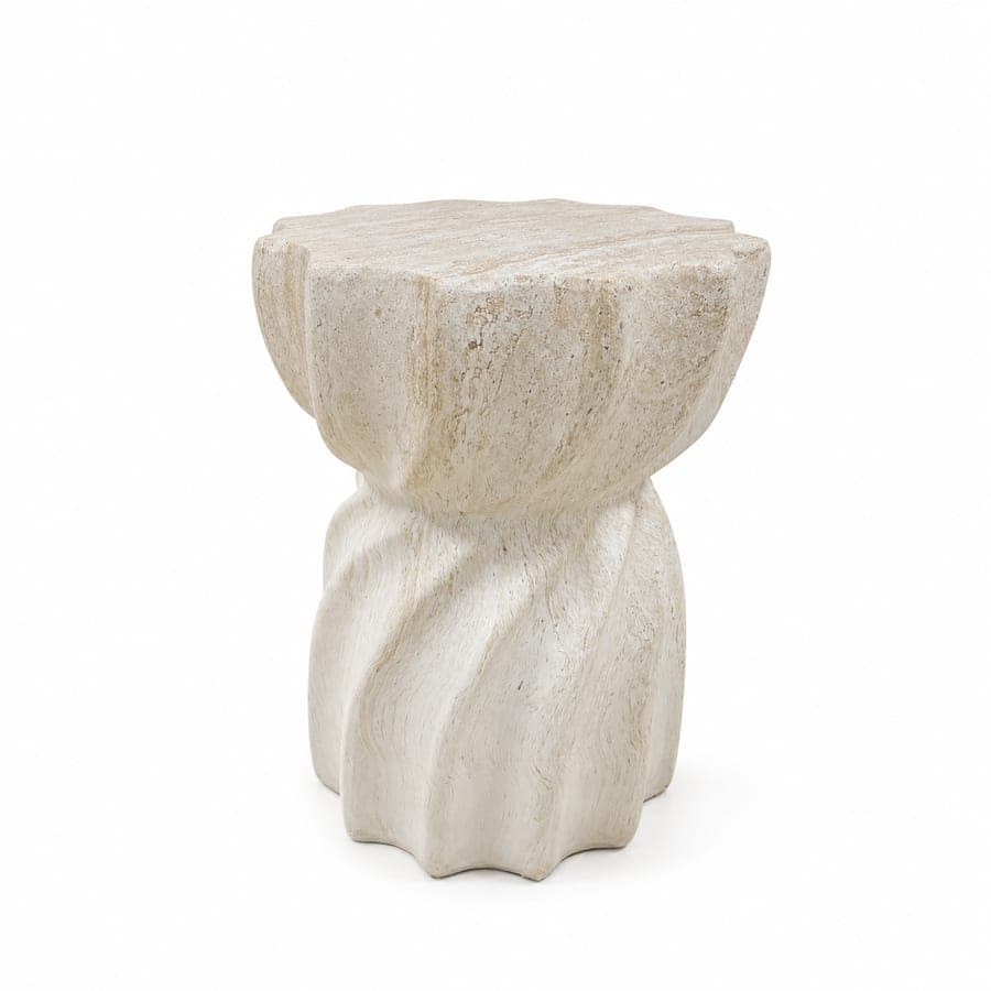 Stone Twist Side Table