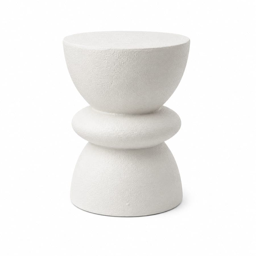 White Bishop Side Table