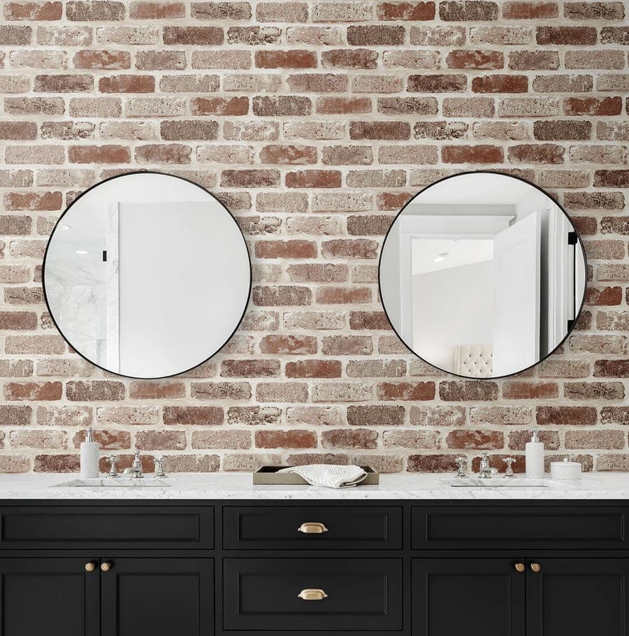 Washed Brick Adobe Wallpaper