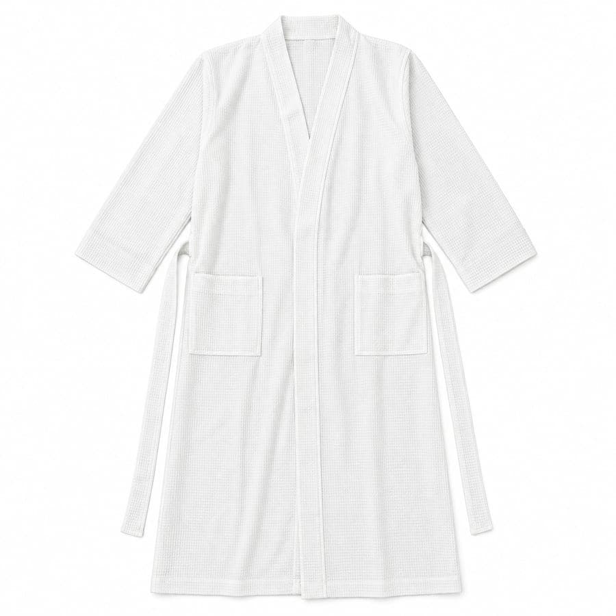 100% Cotton Waffle Bathrobe