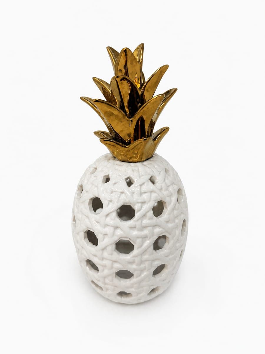 Ceramic Rattan Pineapple