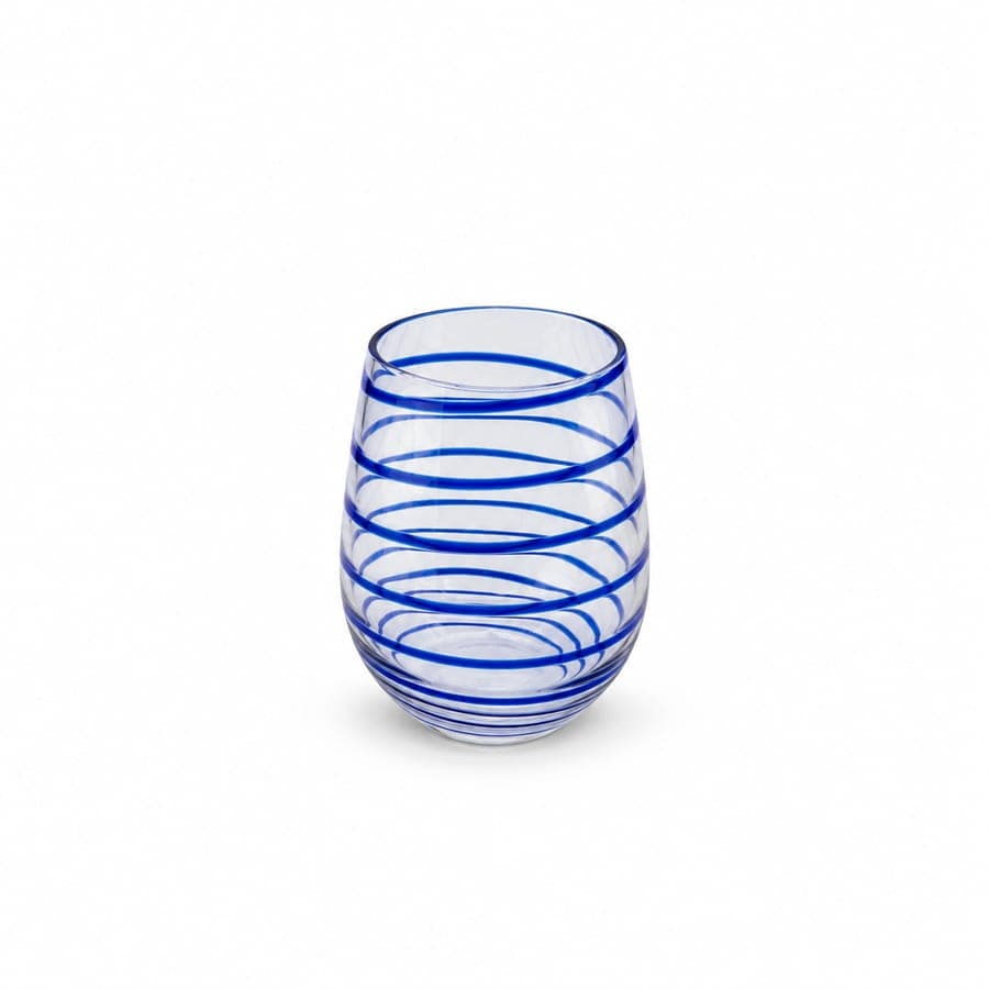 Royal Swirl Drinking Glass