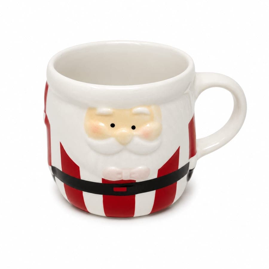 Stripe Santa Mugs