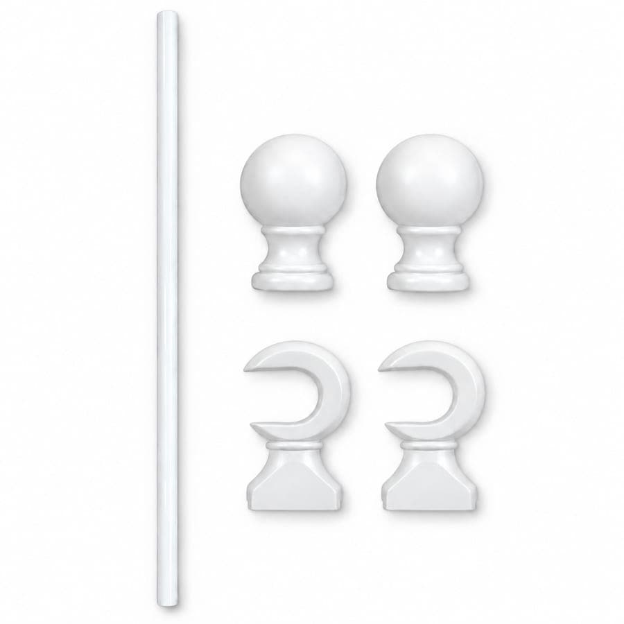 Contemporary Wooden Rod Set 59"